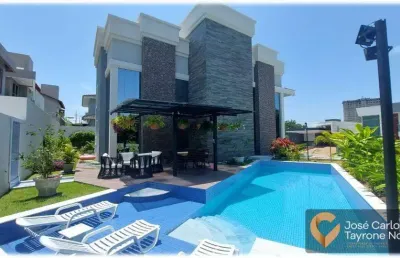 Casa mobiliada a venda com 4 suítes e 334m² no altiplano - condomínio fechado