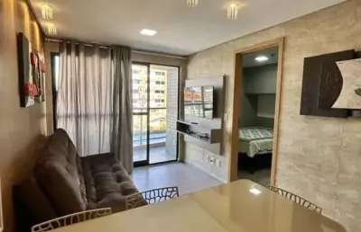 Apartamento mobiliado no cabo branco, 2 quartos! permitido airbnb.