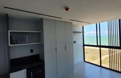 Flat novo com 20 m² pé na areia no bairro jardim oceania