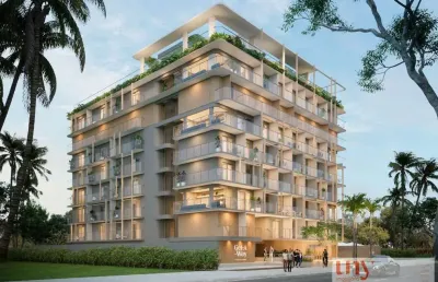 Flat com varanda em construção no bairro de tambaú a poucos metros da praia
