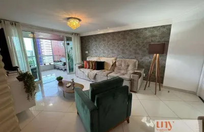 Apartamento com 3 suítes e 3 vagas, móveis projetados e área de lazer completa no miramar