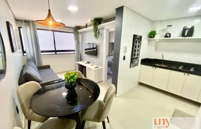 Apartamento com 1 quarto, todo mobiliado e equipado, próximo da praia no cabo branco