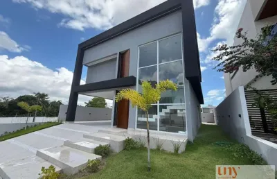 Casa nova, recém construída, 4 suítes e piscina no condomínio alta vista no altiplano
