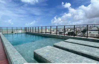 Flat novo com 18 m², todo mobiliado, no empreendimento get one no jardim oceania