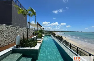 Flat térreo novo na beira mar na praia do bessa com 33 m²