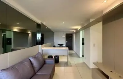 Apartamento com 70 metros e 2 quartos na beira mar de intermares