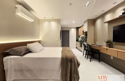 Flat novo mobiliado com 27 m² e vista para o mar, em ótima localização no bairro de manaíra