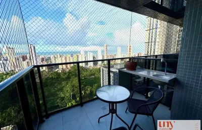 Apartamento porteira fechada em andar alto com 2 quartos no miramar