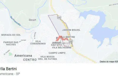 Terreno à venda, 11440 m² por r$ 8.170.000,00 - vila bertini - americana/sp