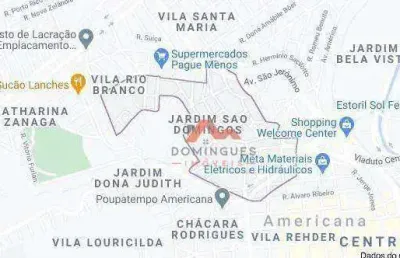 Terreno para alugar, 387 m² por r$ 1.000/mês - jardim são domingos - americana/sp