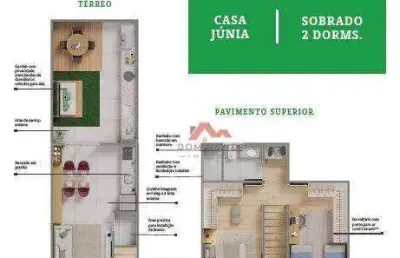 Sobrado com 2 dormitórios à venda, 55 m² por r$ 259.800,00 - bairro pacaembu - americana/sp
