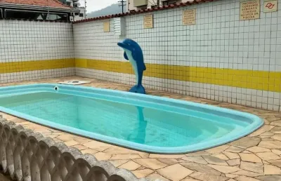 Apartamento 1 dormitório com piscina em solemar praia grande