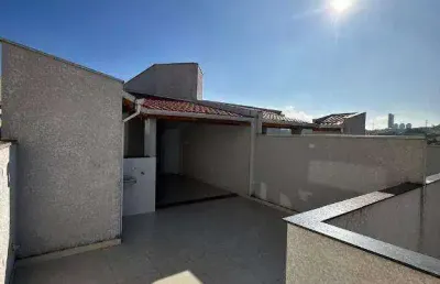Cobertura com 2 dormitórios à venda, 49 + 49 m² por r$ 423.000 - vila pires - santo andré/sp