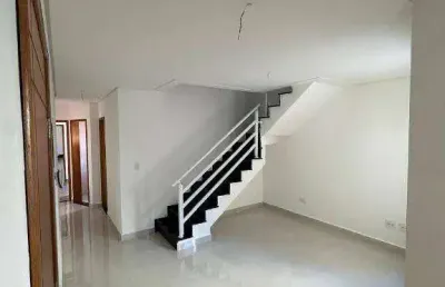 Cobertura com 2 dormitórios à venda, 51 + 51 m² por r$ 423.000 - vila pires - santo andré/sp