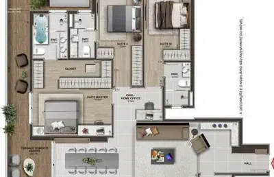 Apartamento à venda no estreito, florianópolis: 2 dorms, 1 suíte, 114m², por r$1.319.000. confira!