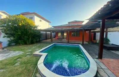 Casa independente em geribá, com 04 quartos, piscina e area de churrasqueira
