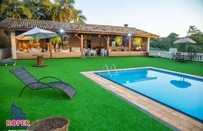 Excelente chácara de 5.000 m²/casa sede/salão de festa e gourmet à venda em bragança paulista