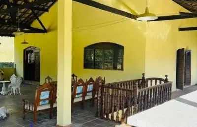 Excelente chácara murada com escritura de 12.000 m²/ casa sede/ lago/espaço gourmet à venda em santa isabel