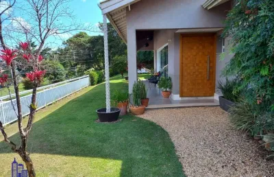 Linda casa térrea com 3 suites/ área gourmet/4 vagas à venda no condominio parque das graças i em atibaia