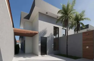 Casa com piscina, 2 quartos e área gourmet em itanhaém.