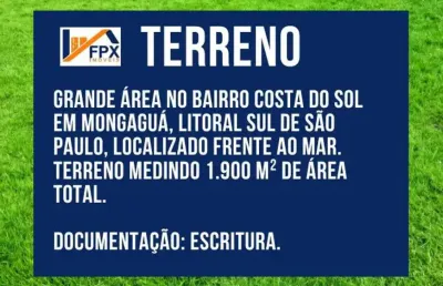 Terreno à venda na Avenida Marina, 15, Balneário Costa Sol, Mongaguá