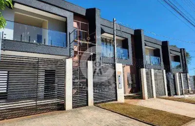 Sobrado com 3 dormitórios à venda,131.00 m , vila adriana, foz do iguacu - pr