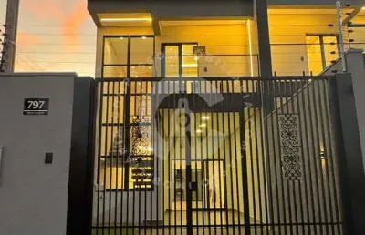 Casa com 3 dormitórios à venda, jardim panorama ii, foz do iguacu - pr