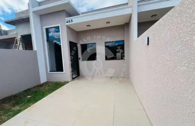 Casa com 2 dormitórios à venda, jardim alvorada, foz do iguacu - pr