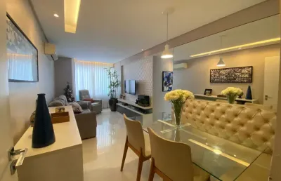 Prive campo grande - lindo apartamento no bairro de campo grande com 2 quartos sendo 1 suíte  com 55m² por r$ 390mil.