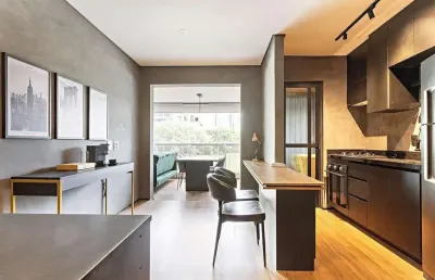 1 suíte de alto padrão para locação na vila nova conceição de 60m².