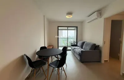 Apartamento com 1 dormitório na avenida indianópolis.