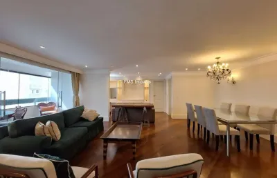 Apartamento para locação em moema, com 4 suítes, 1 sala, 4 banheiros, 2 vagas, 147m²!