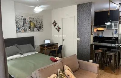 Apartamento à venda no centro de são paulo-sp com 1 quarto, 1 sala, 1 banheiro e vaga de garagem!