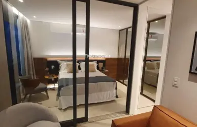 Apartamento para locação em pinheiros, com 1 quarto, 1 banheiro, 1 vaga de garagem, 46m² de área.