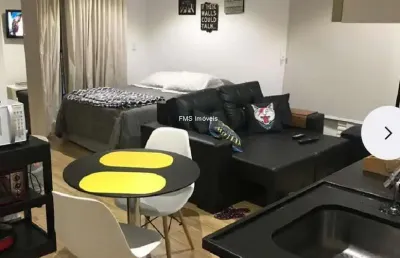 Apartamento à venda ou locação no campo belo com 1 quarto, 1 banheiro, 1 vaga.
