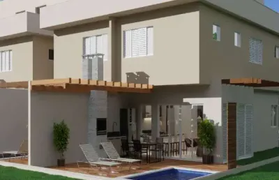 Casa em condomínio para venda com 4 quartos, sendo 4 suítes, 185m²