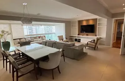 Apartamento tipo para locação em moema com 3 quartos, sendo 1 suíte, 162m²