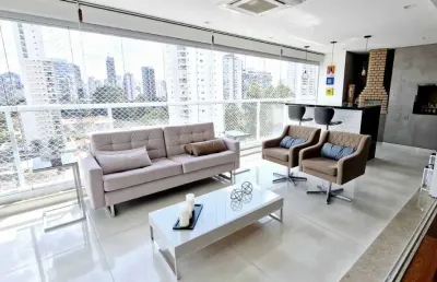 Apartamento tipo para venda em brooklin com 4 quartos, sendo 3 suítes, 258m²