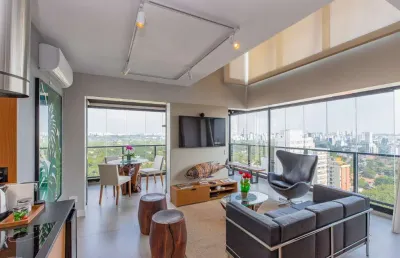 Duplex para venda em pinheiros com 1 quarto, sendo 1 suíte, 89.7m²