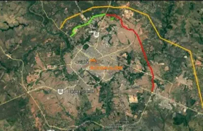 Terreno  de 50.000 m² .... venda por r$ r$66,00m² . 10  lote de 5.000m² . à 200m da av. contorno leste. codigo: 50980