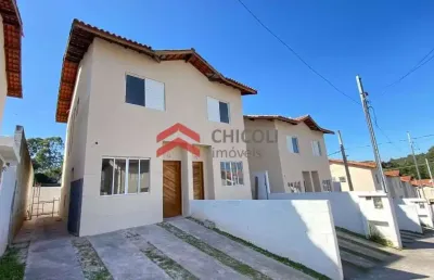 Casa em condomínio fechado com 2 quartos à venda na estrada dos pereiras, 3486, chácara real (caucaia do alto), cotia por r$ 255.000