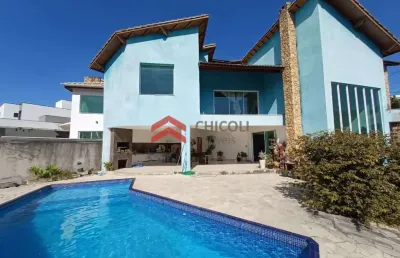 Casa em condomínio fechado com 6 quartos à venda na estr. fernando nobre, 2500, jardim do golf i, jandira por r$ 2.750.000