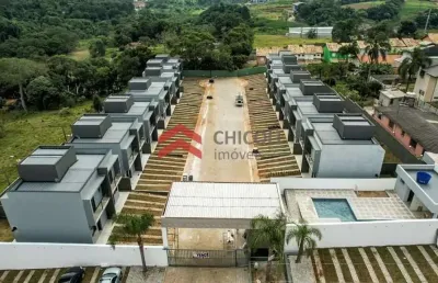 Casa em condomínio fechado com 2 quartos à venda na servidão das flores, 080, lagoa, vargem grande paulista por r$ 550.000