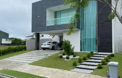 Casa em condomínio fechado com 4 quartos à venda na Rua Principal, Alphaville (Abrantes), Camaçari