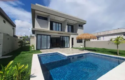 Casa em condomínio fechado com 4 quartos à venda no Alphaville (Abrantes), Camaçari 