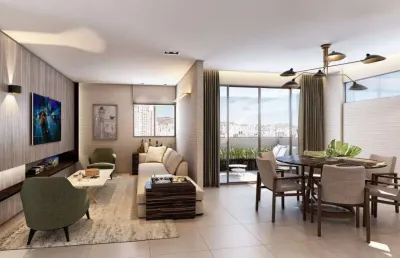 Apartamento à venda, 4 quartos, 2 suítes, 3 vagas, funcionários - belo horizonte/mg