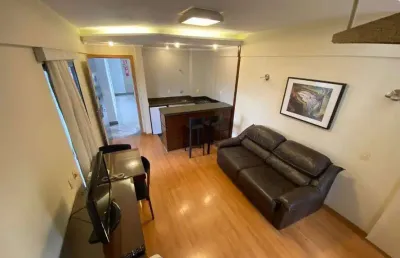 Flat com 1 quarto para alugar na Rua Professor Moraes, Funcionários, Belo Horizonte