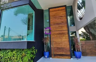 Sobrado em condomínio para venda no bairro riviera de sao lourenco, 5 suítes, 5 vagas, 450 m