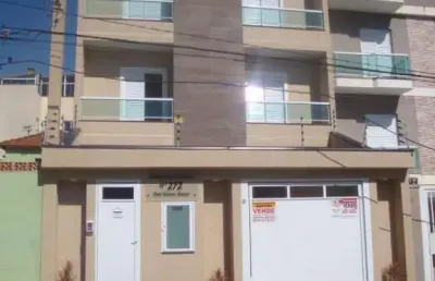 Cobertura com 2 quartos à venda na rua afonso arinos, 272, vila tibiriçá, santo andré por r$ 530.000