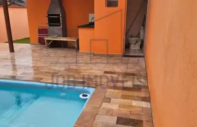 Casa para venda em itanhaém, jardim suarão, 3 dormitórios, 2 banheiros, 4 vagas